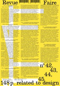 Faire – To look at things - Volume 12 (#42-43-44-45)