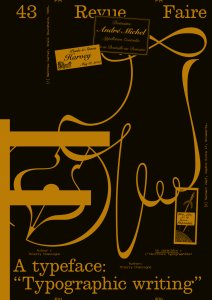 Faire – To look at things - A typeface: \