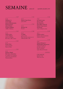 Semaine - septembre-décembre 2010