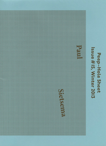 Paul Sietsema - Peep-Hole Sheet - Walk through