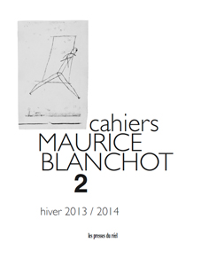 Cahiers Maurice Blanchot