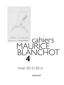 Cahiers Maurice Blanchot