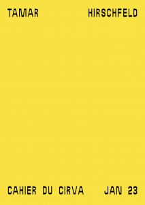 Tamar Hirschfeld - Cahier du Cirva