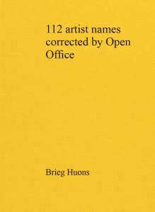 Brieg Huon - 112 artist names corrected by Open Office