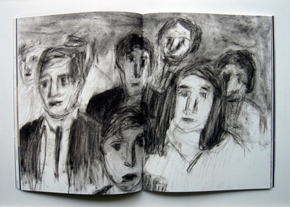 An old dirt trail, a dead oak tree, a big rock on a hill