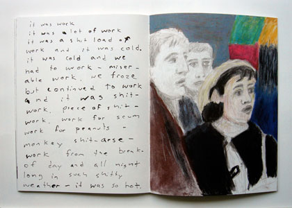 An old dirt trail, a dead oak tree, a big rock on a hill