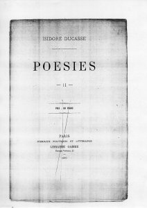 Isidore Ducasse - Poésies II