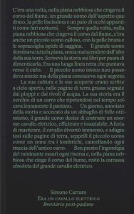 Simone Carraro - Era un cavallo elettrico - Breviario post-padano