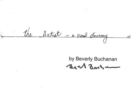 Beverly Buchanan - The Artist - A Visual Journey