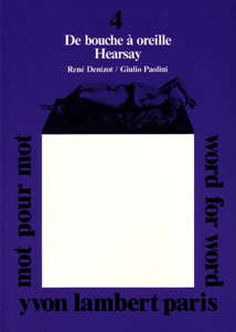 Giulio Paolini - Word for Word - Hearsay