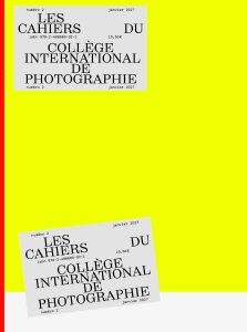 Les Cahiers du Collège International de Photographie