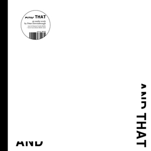 Peter Downsbrough - And That (vinyl LP)