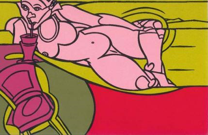 Valerio Adami - Naked