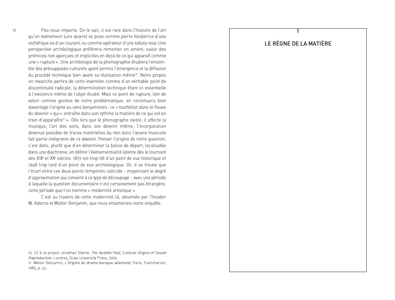 Musique et document sonore