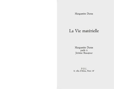 Conversation with Lili Reynaud- Dewar, before This Is My Place, Magasin, Grenoble, 2012