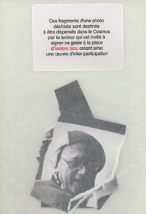 Les Lettristes sont irrécupérables jusqu'à la société de l'éternité concrète, paradisiaque