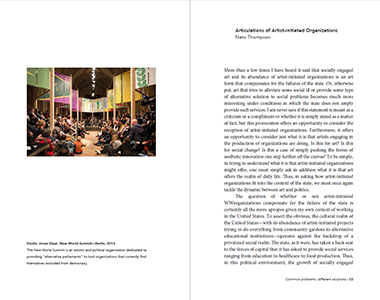 Reclaiming Art / Reshaping Democracy