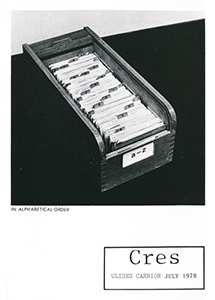 Ulises Carrión - In Alphabetical Order