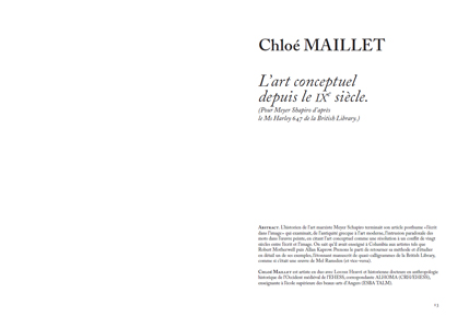 Actes du colloque arts & langage