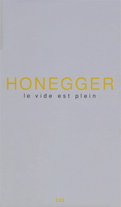 Gottfried Honegger - Le vide est plein - Limited edition