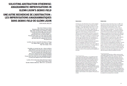 Debris Field / Notes for a Poem on the Third World / Soleil Negre
