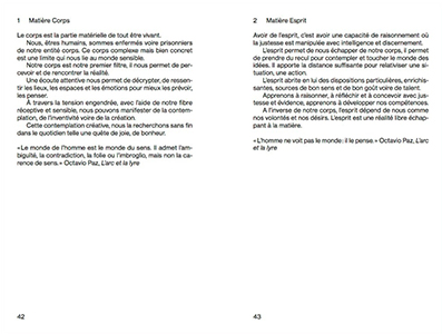 L'œuvre des matières