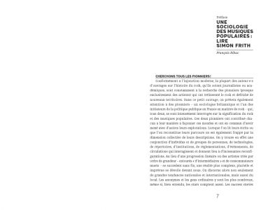 Une sociologie des musiques populaires
