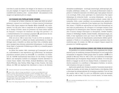 Une sociologie des musiques populaires