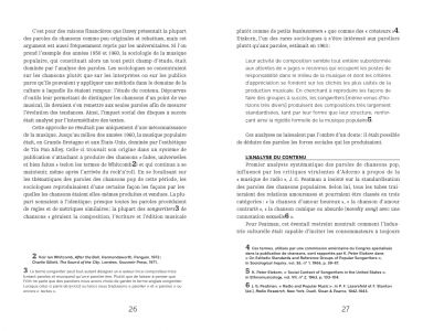 Une sociologie des musiques populaires