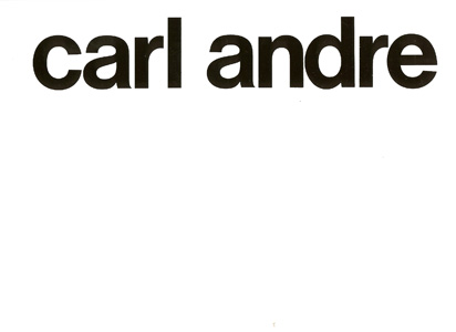 Carl Andre - 