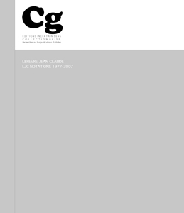  Lefevre Jean Claude - LJC Notations 1977-2007