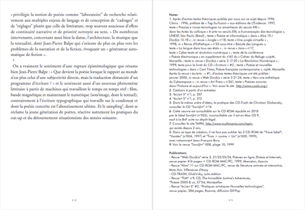 Chroniques de Poésie numérique