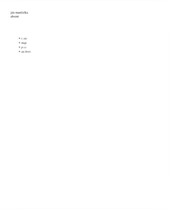 Ján Mančuška - Absent