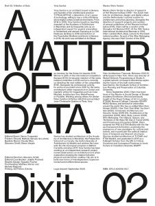 Marina Otero Verzier - Dixit - A Matter of Data