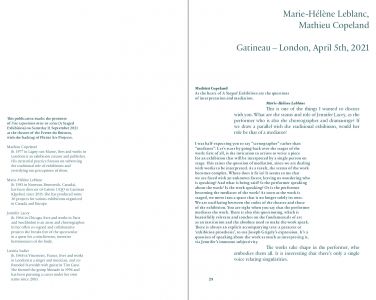 <em>A Staged Exhibition</em> (interview booklet + libretto)