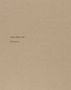 Mel Bochner - Singer Notes, 1968