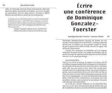 Écrire avec et sans