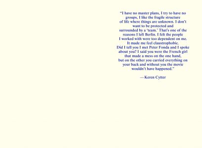 Keren Cytter Does Not Like to Share