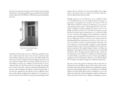 Writings and Interviews