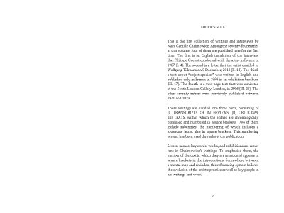 Writings and Interviews