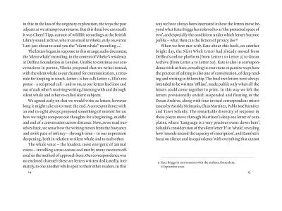 Silent Whale Letters