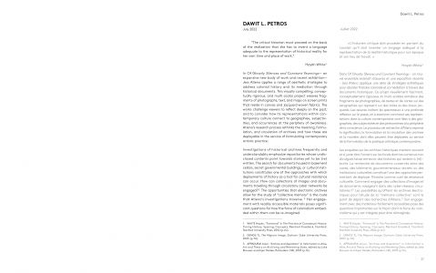 Of Ghostly Silences and Constant Yearnings