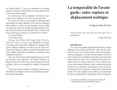 Avant-garde et contre culture