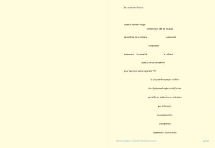 Une suite d'images et d'effacements