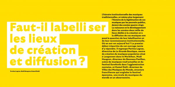 La création dans les musiques traditionnelles en France