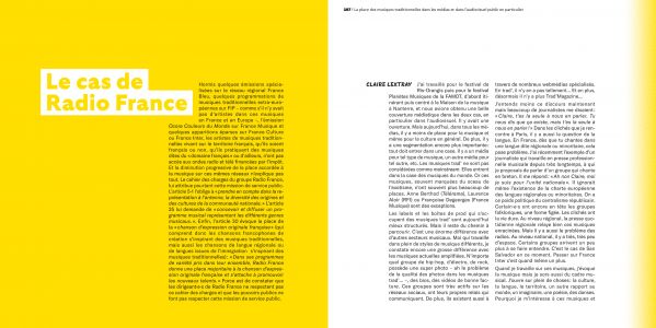 La création dans les musiques traditionnelles en France