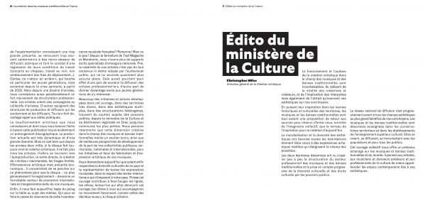 La création dans les musiques traditionnelles en France