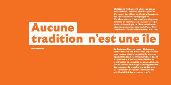 La création dans les musiques traditionnelles en France