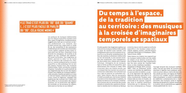 La création dans les musiques traditionnelles en France