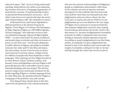 Pidginization as Curatorial Method